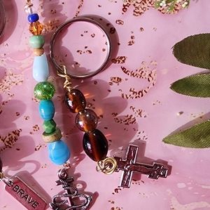 Cross keychain